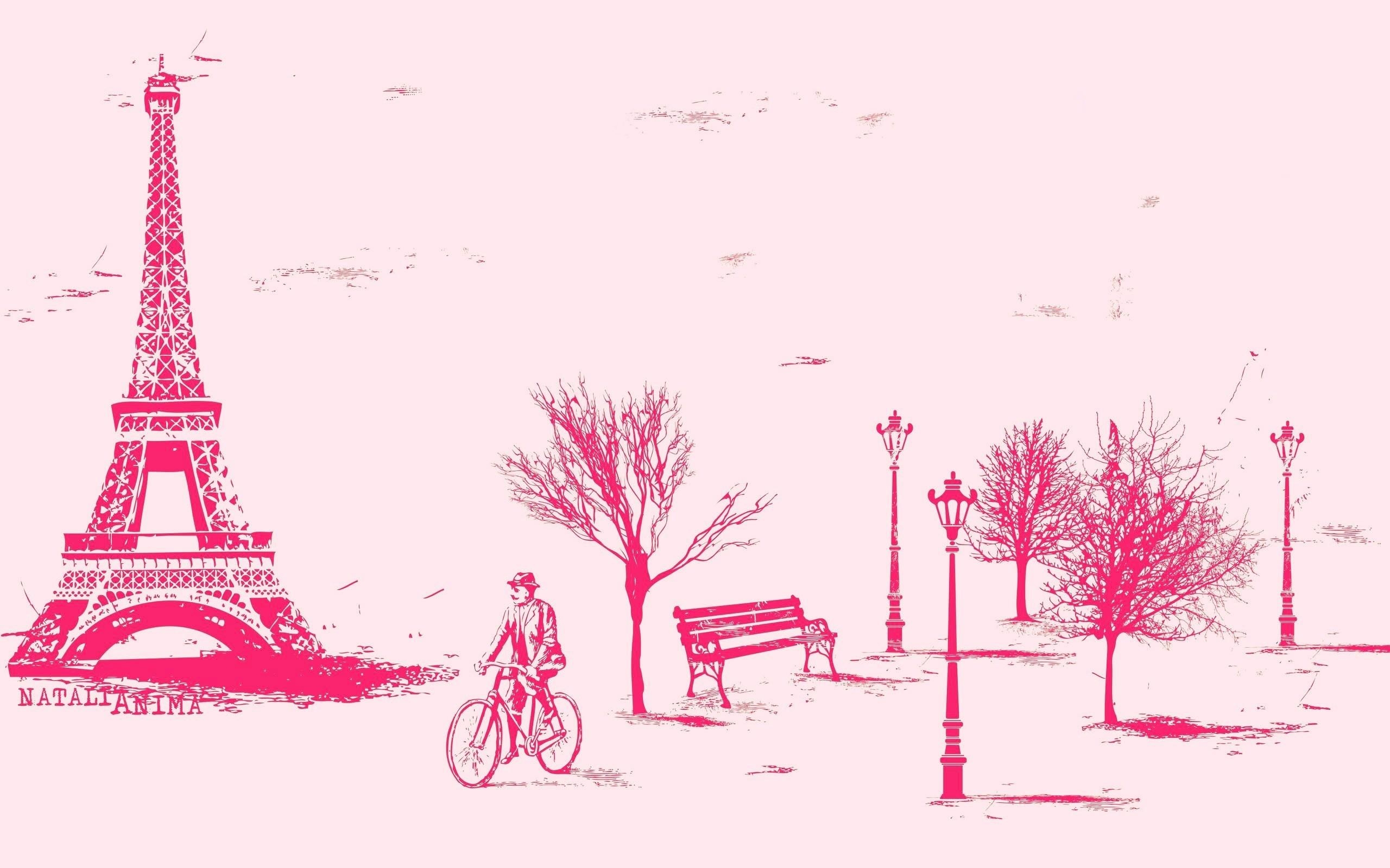 2560x1600 Paris In Pink Wallpaperafari Cute Pastel, Desktop