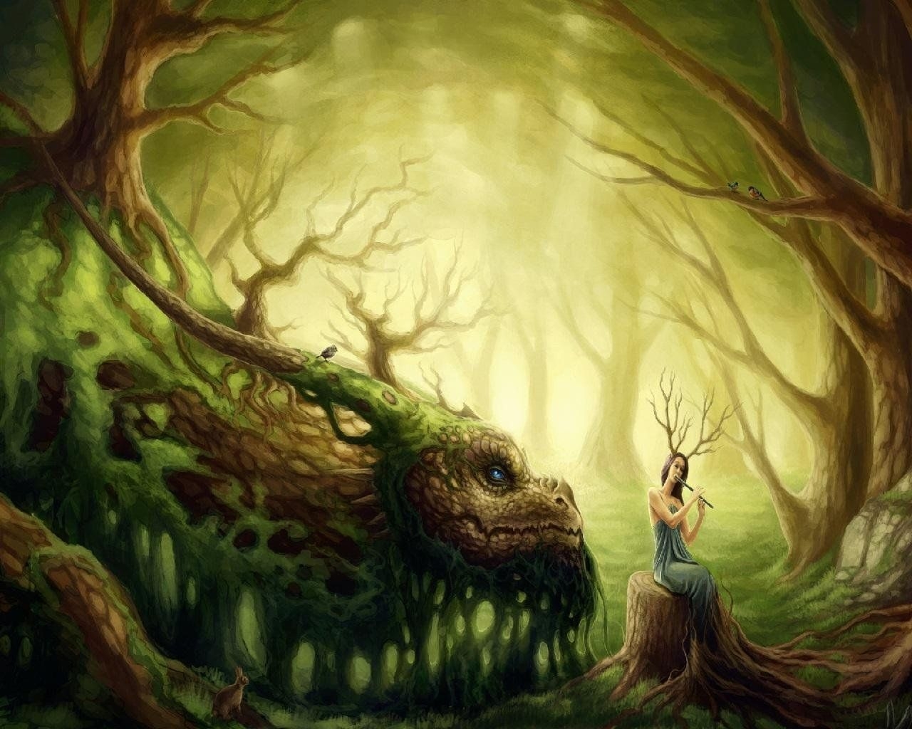 1280x1030 Ancient Fairy Dragon Wallpaper, Desktop