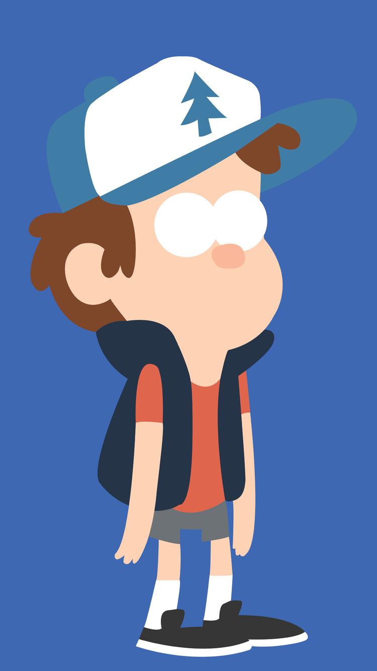 750x1340 Dipper In Gravity Falls Minimalism 8k iPhone iPhone 6S, iPhone 7 HD 4k Wallpaper, Image, Background, Photo and Picture, Phone
