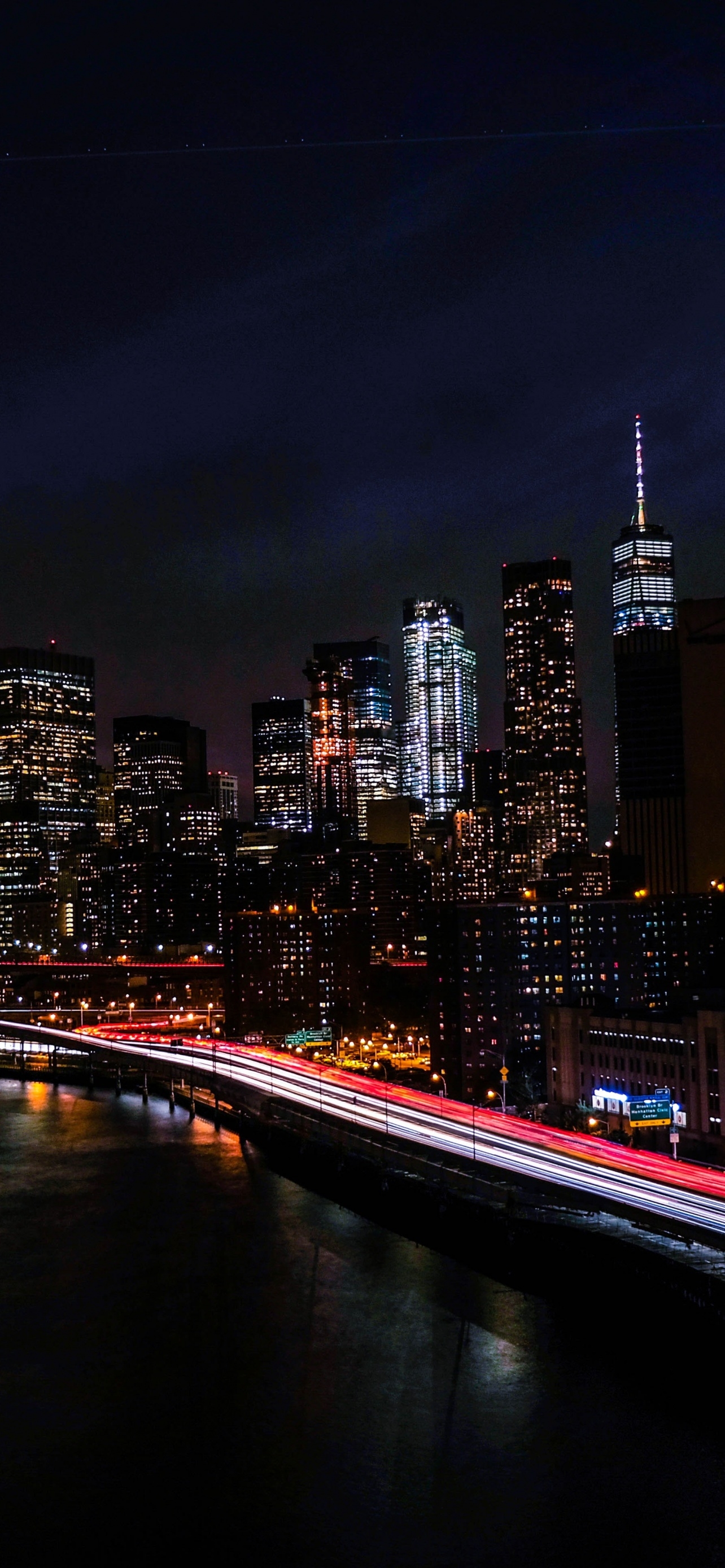 1290x2780 New York City Wallpaper 4K, Night, Cityscape, World, Phone