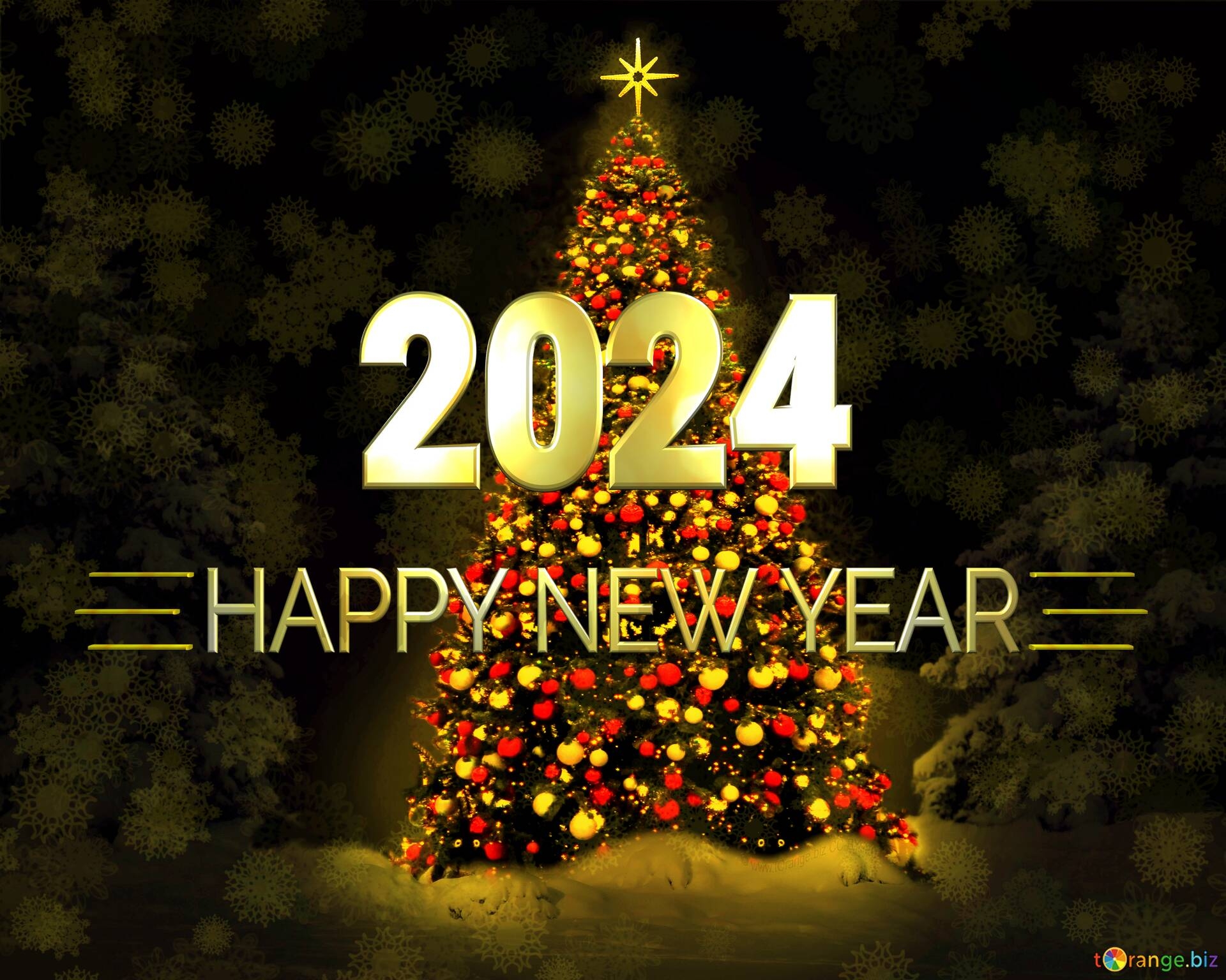 1920x1540 Christmas tree happy new year 2024 background №228312, Desktop