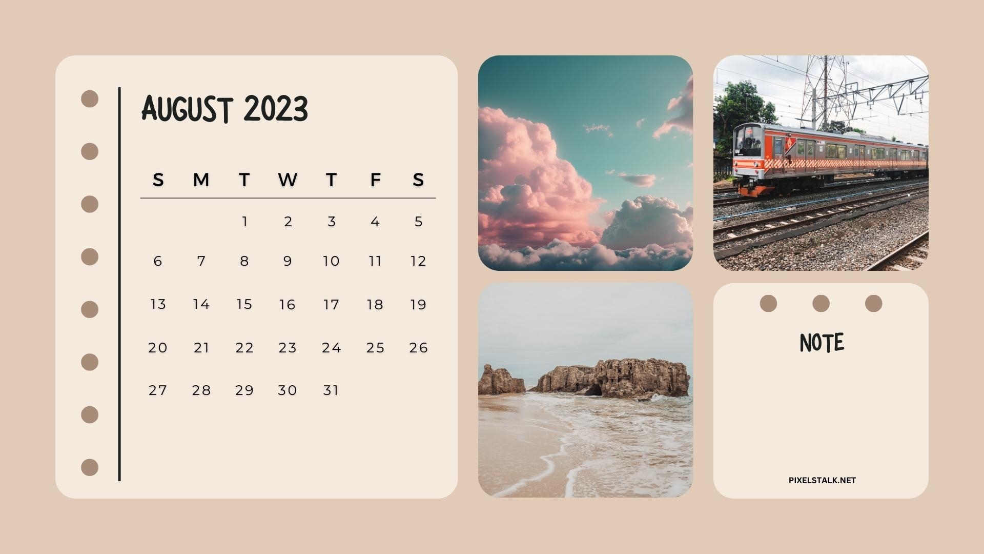 1920x1080 August 2023 Calendar Desktop Wallpaper, Desktop