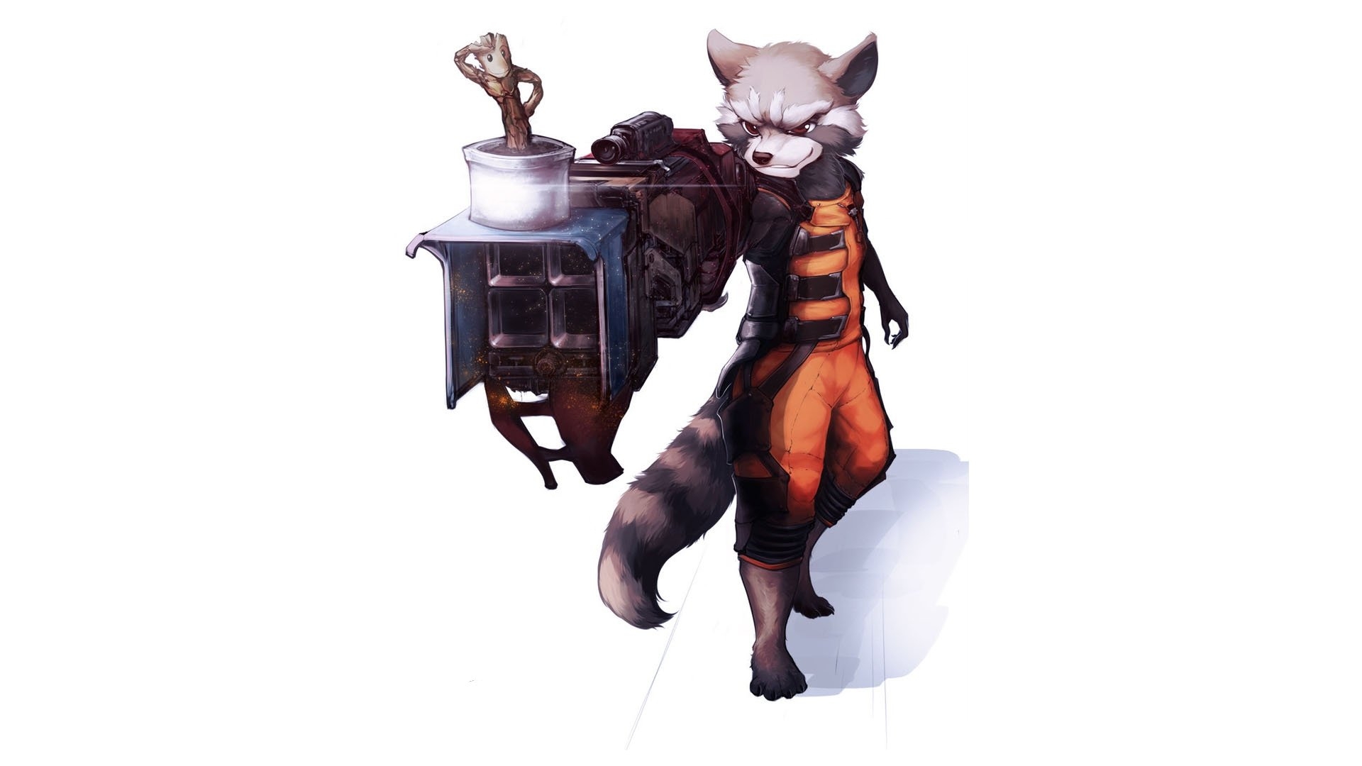 1920x1080 Awesome Rocket Raccoon free wallpaper for full HD 1080p PC, Desktop