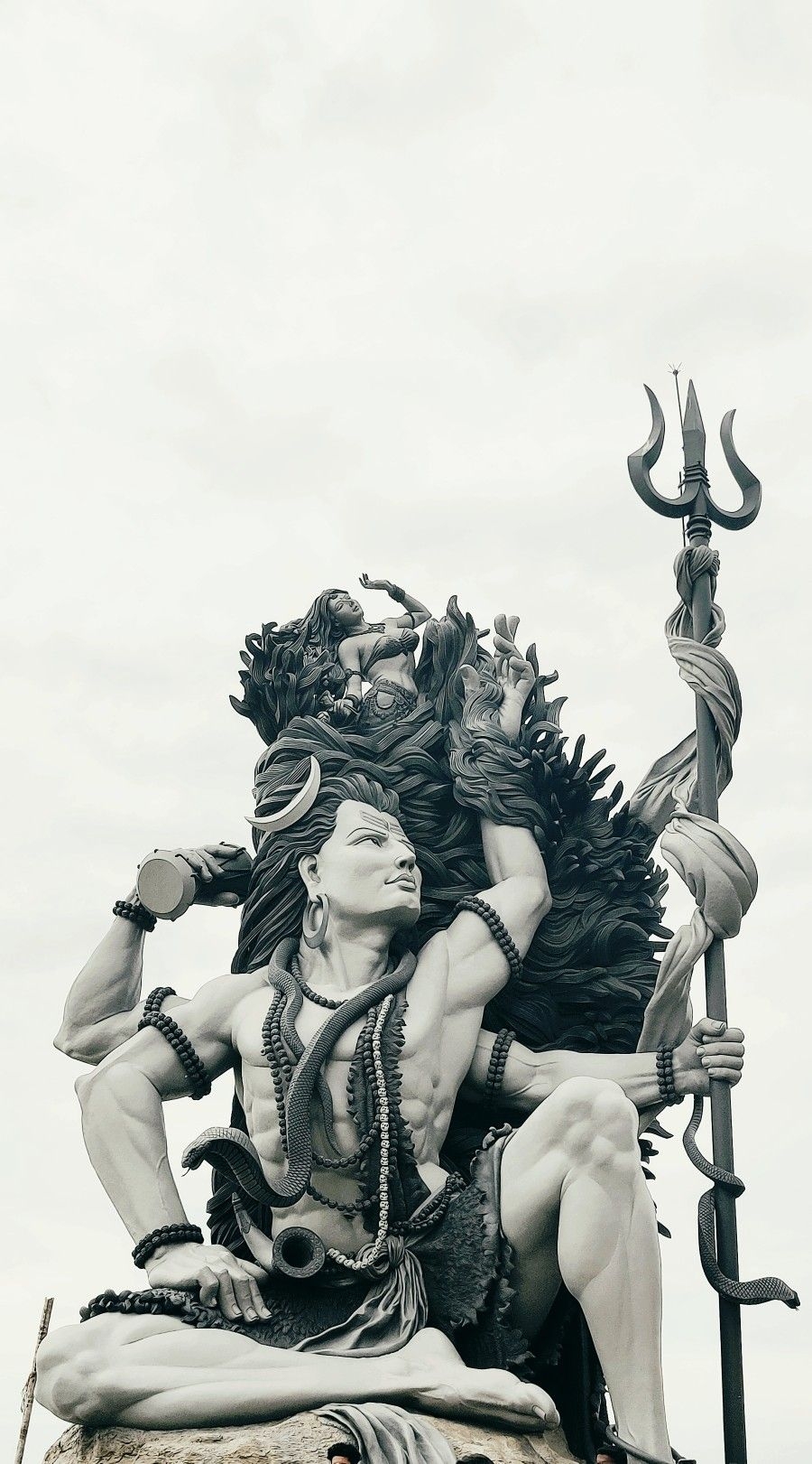 900x1630 Latest Azhimala Shiva Statue Gallery Ft Tall Statue Of Lord Shiva Blurred Background, Phone