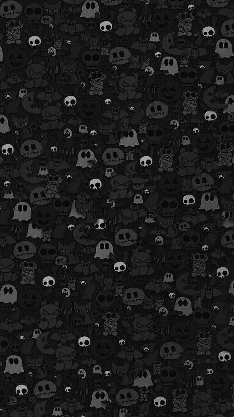 750x1340 Halloween background. art. black wallpaper, dark wallpaper, cute. iPhone wallpaper pattern, Black phone wallpaper, Dark wallpaper iphone, Phone