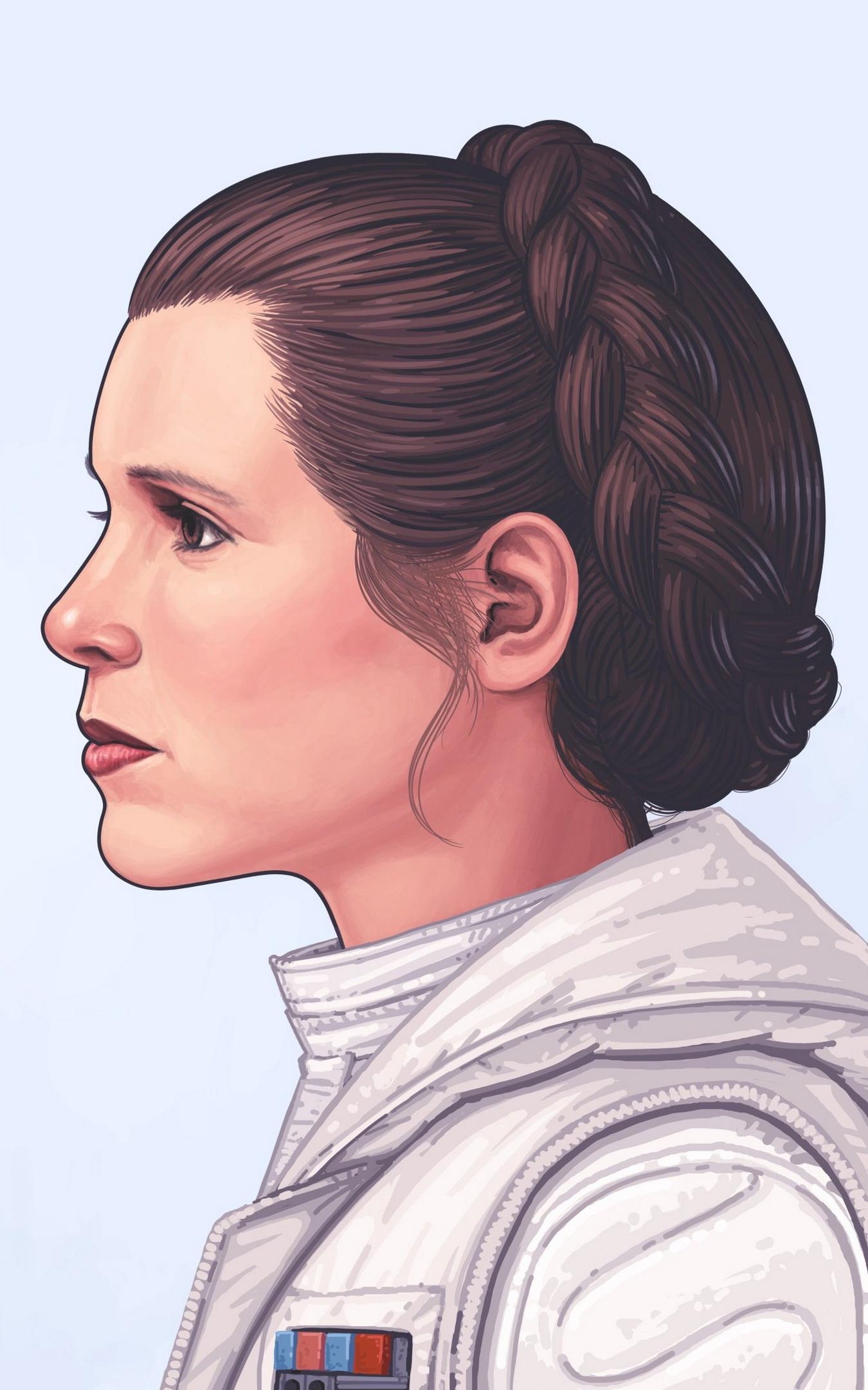 1350x2160 may The Force Be With You Leia Hairstyle Empire, Phone