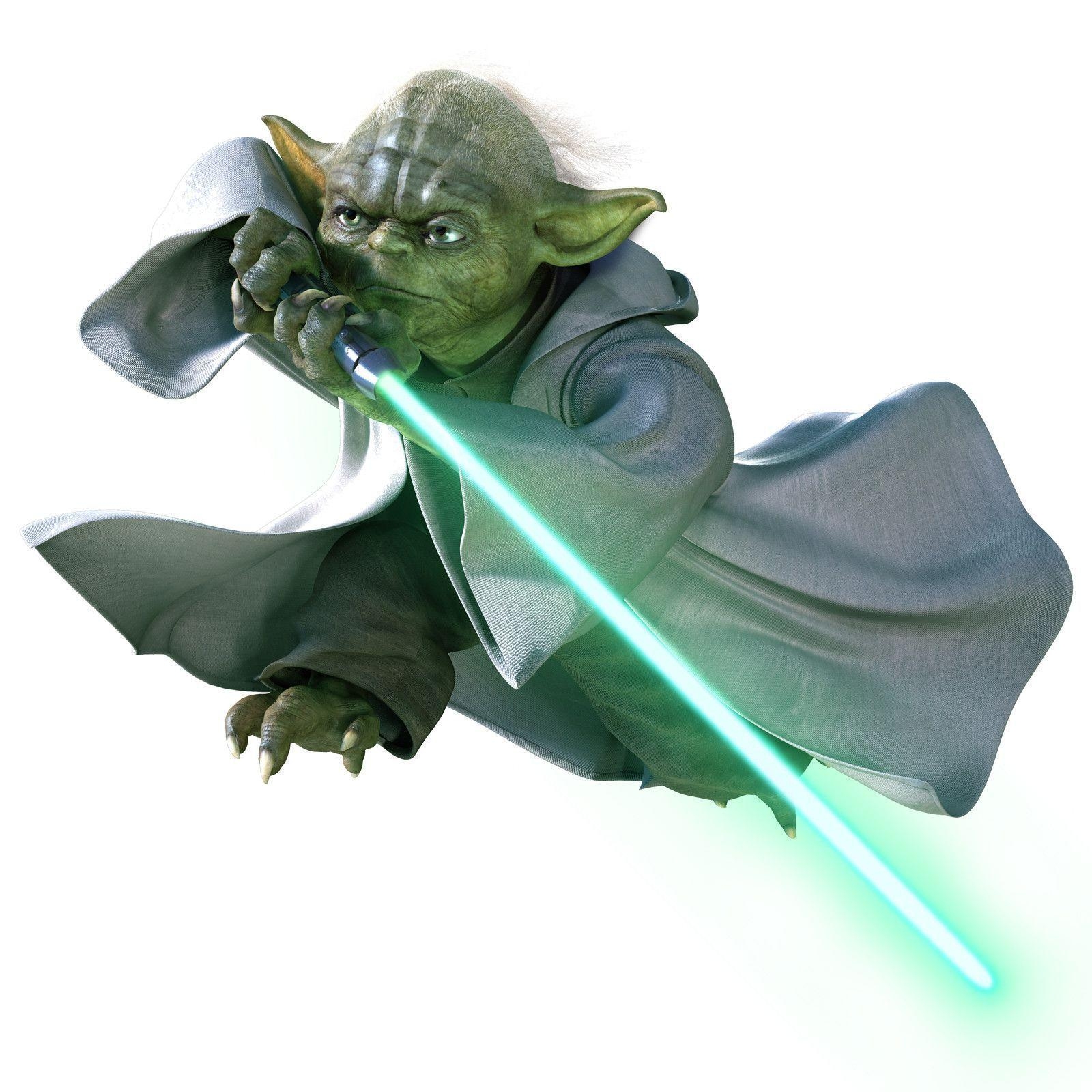 1600x1600 Yoda in Flight Wallpaper, Phone