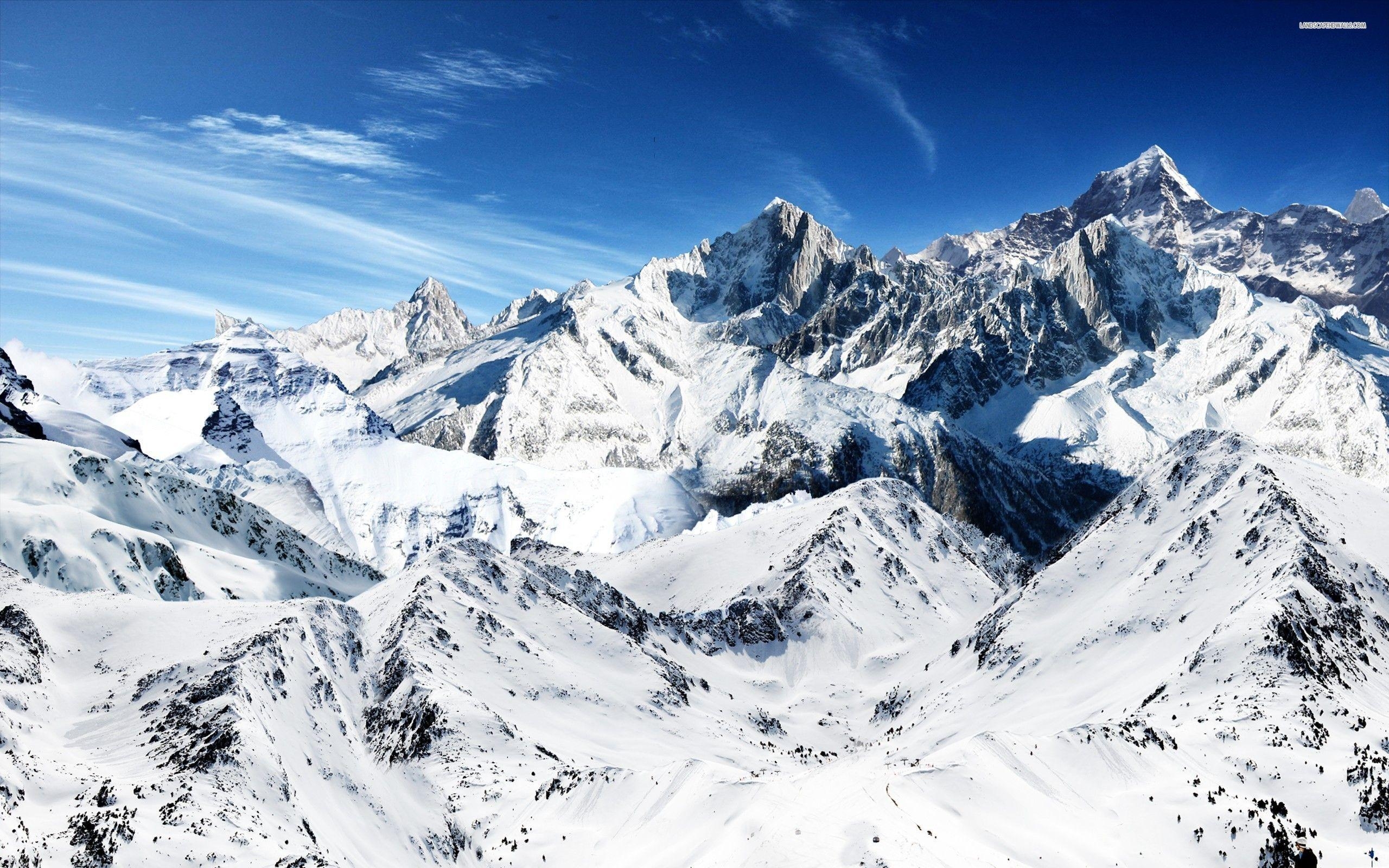 2560x1600 Snowy Mountains wallpaper #, Desktop