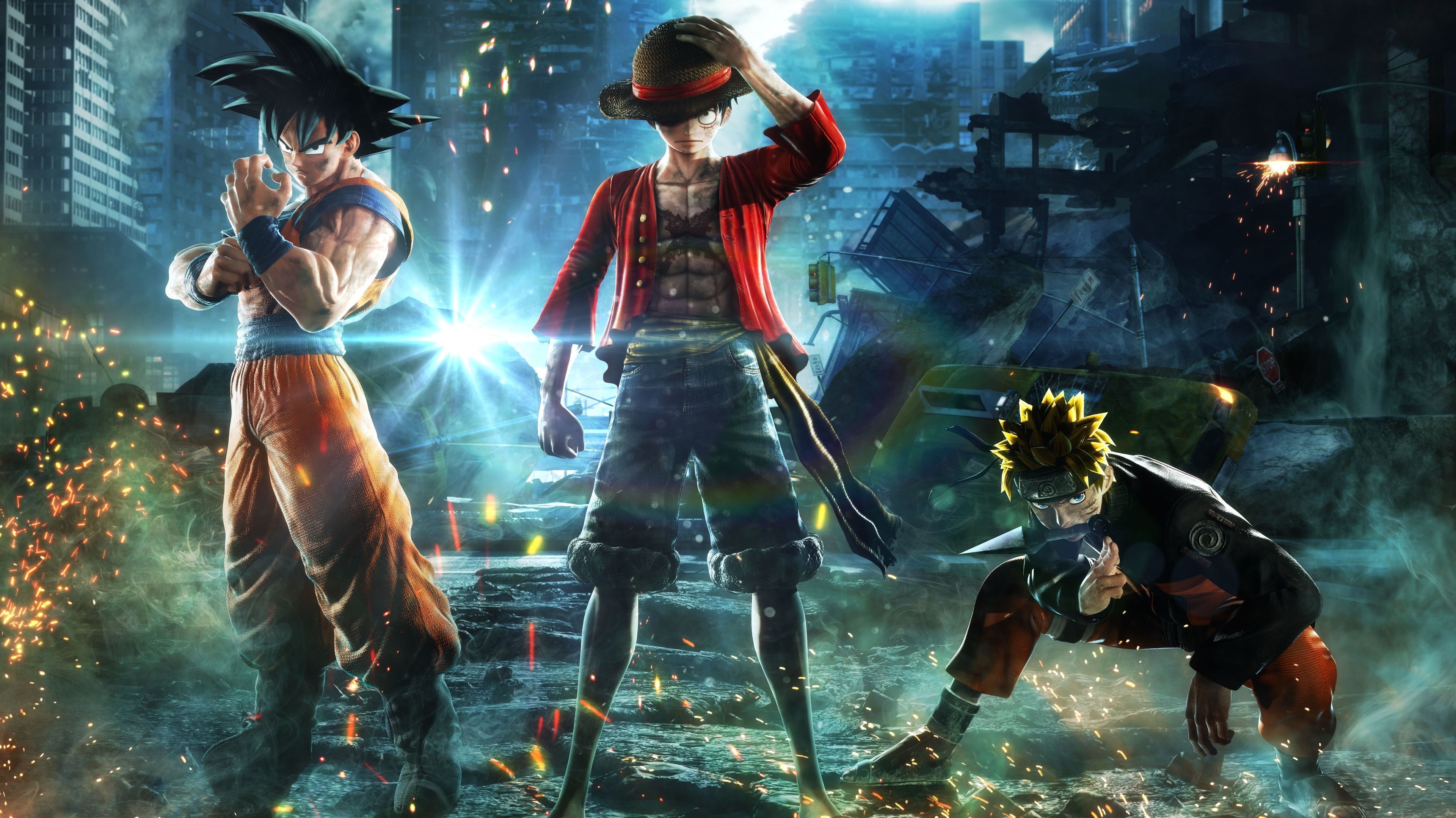 3840x2160 Goku Monkey D Luffy Naruto Jump Force.com, Desktop