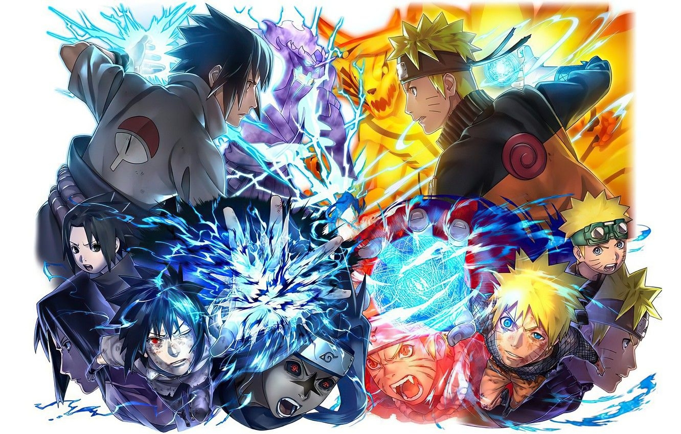 1340x850 Wallpaper Naruto, Naruto, characters, Sasuke Uchiha, Naruto Uzumaki image for desktop, section сёнэн, Desktop