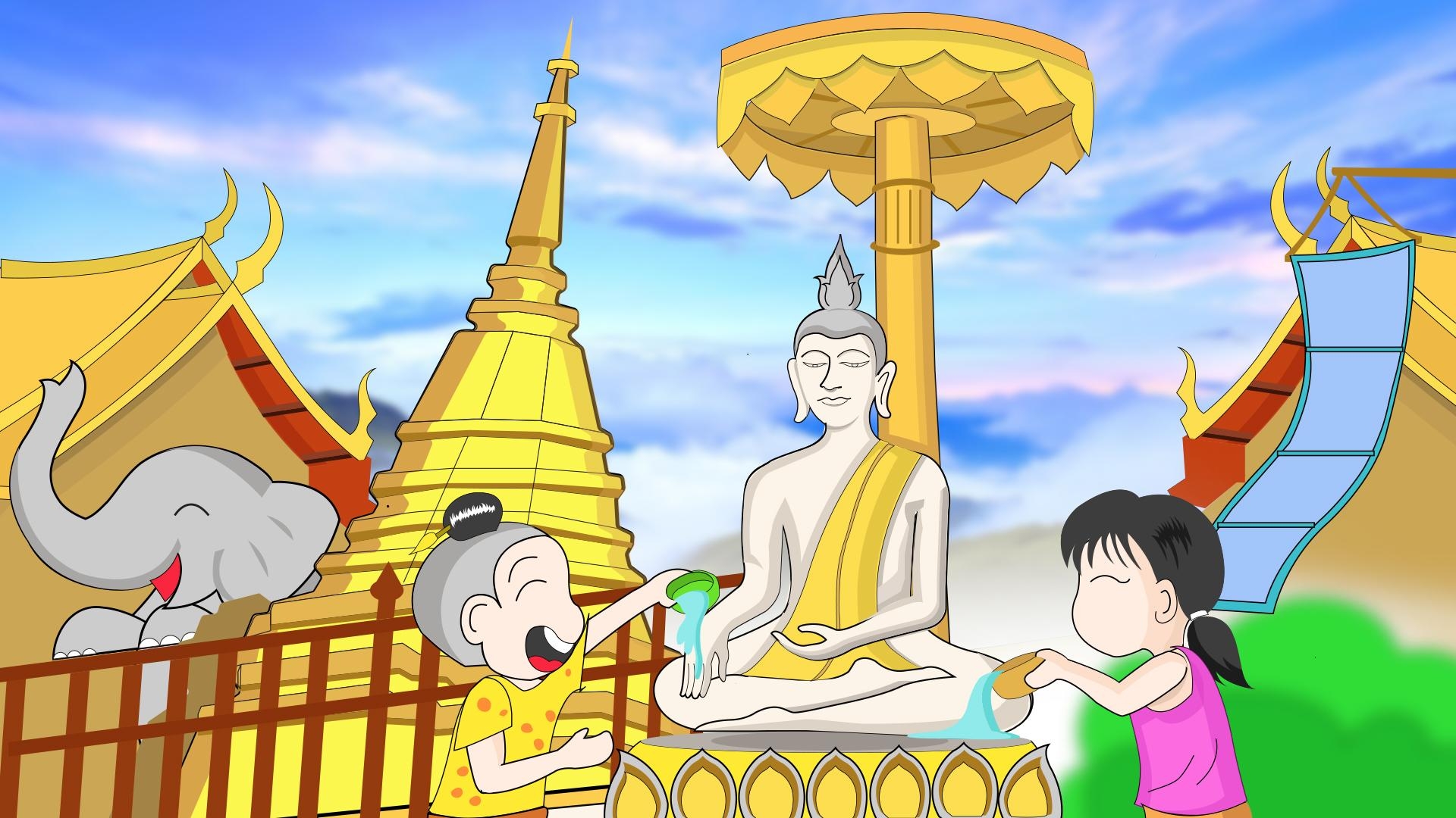 1920x1080 Songkran Festival. Graduate School of eLearning, Desktop