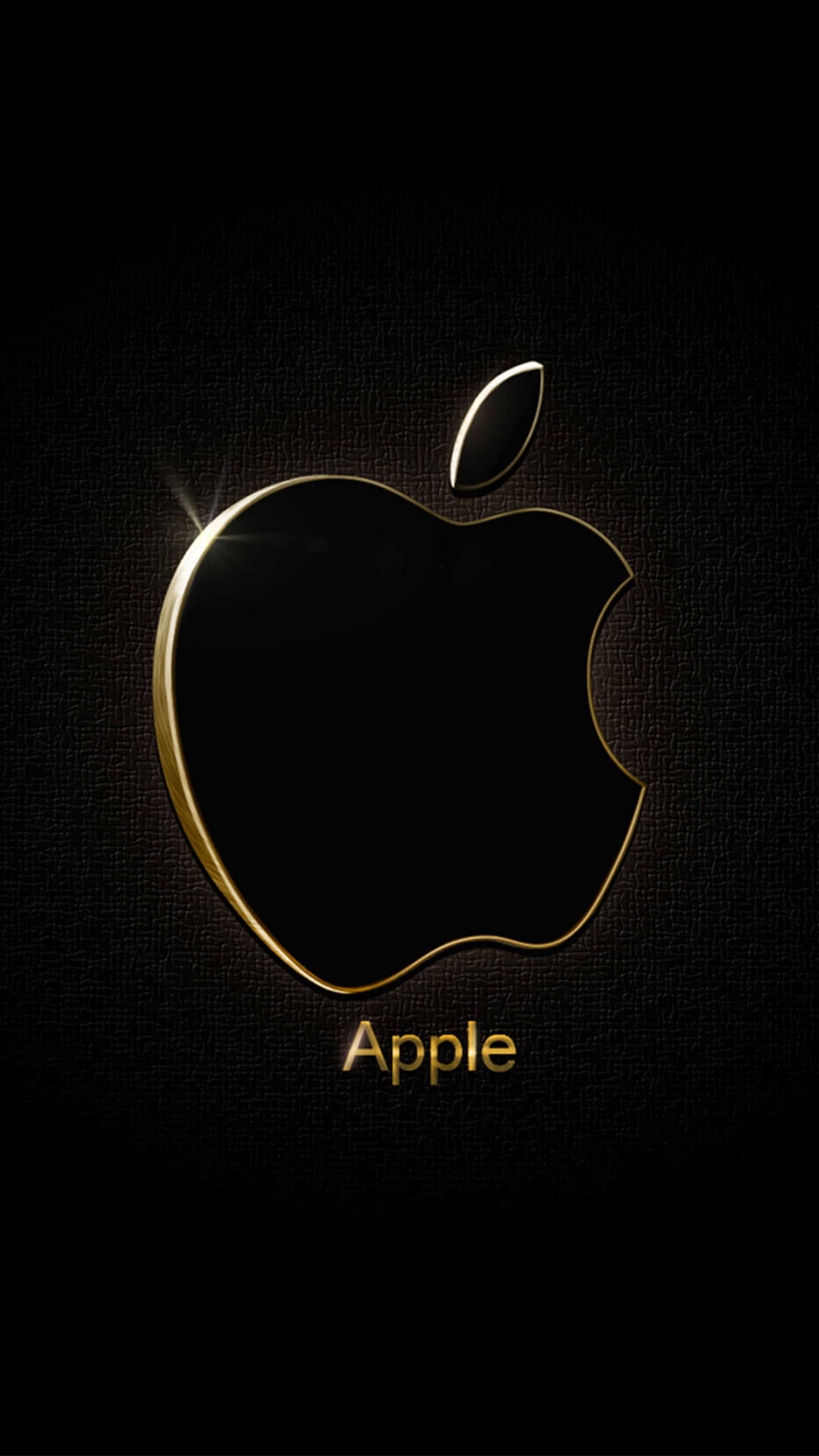 1080x1920 Download 3D Black Apple Logo iPhone Wallpaper, Phone