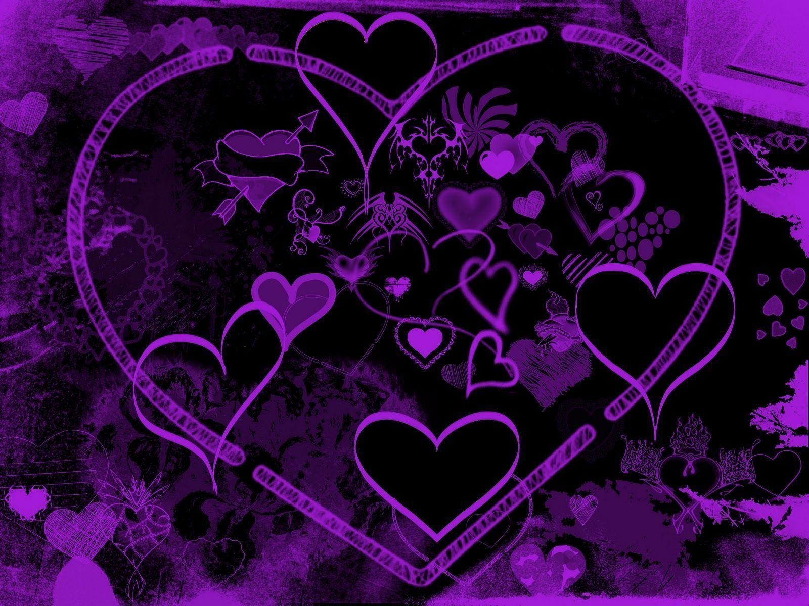 1600x1200 Wallpaper Love Purple, Desktop