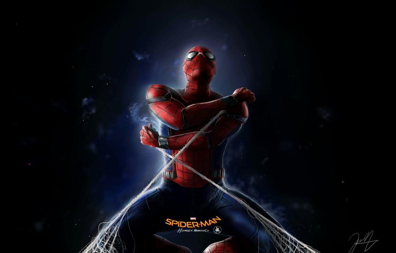 1340x850 Wallpaper art, spider man, spider man:homecoming, tom holland image, Desktop