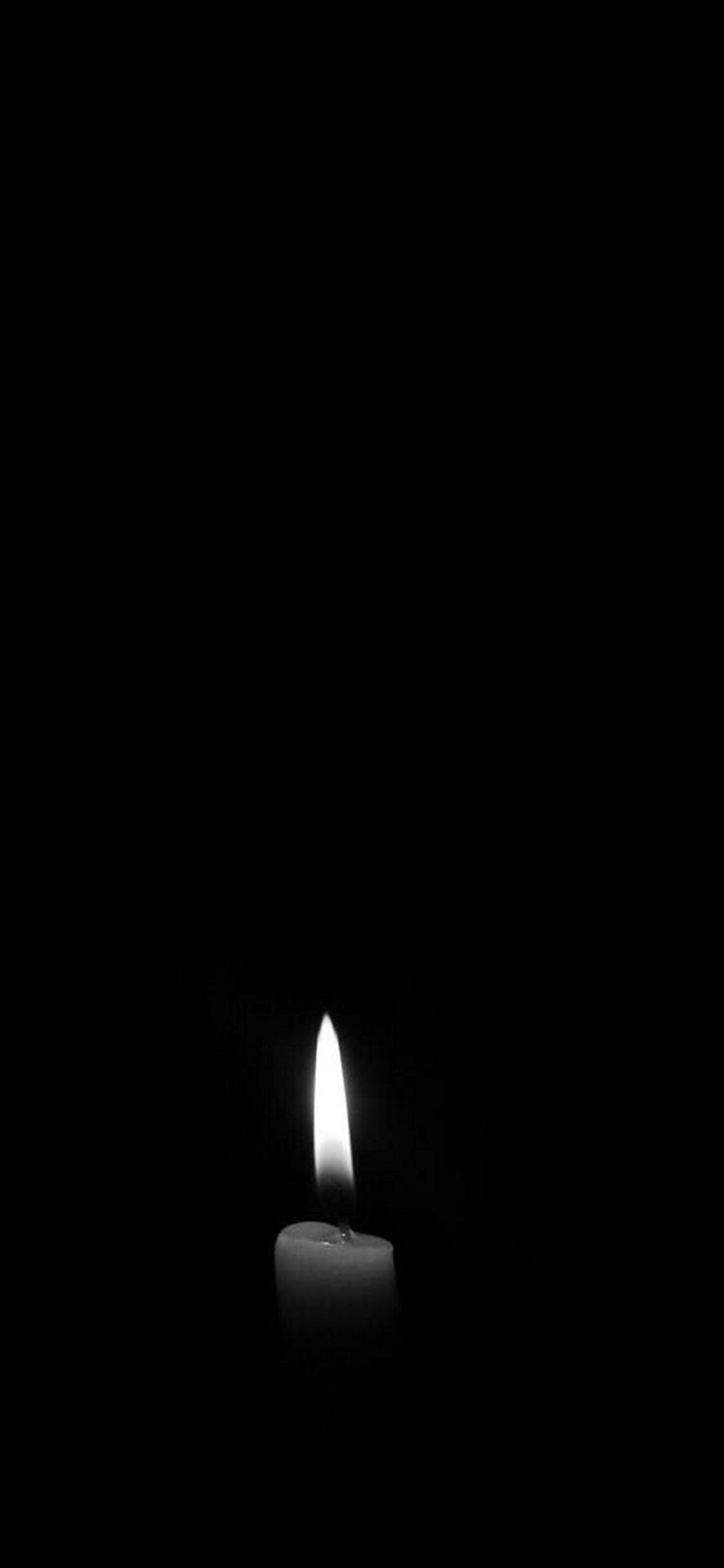 770x1670 Dark Candle Light Amoled Wallpaper Download for Desktop, Phone