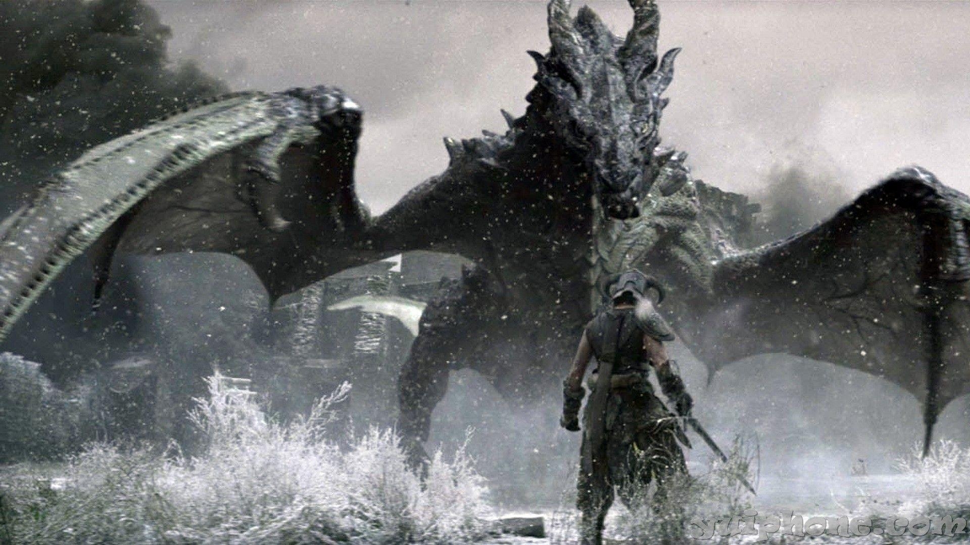 1920x1080 Skyrim Dragon Wallpaper, Desktop