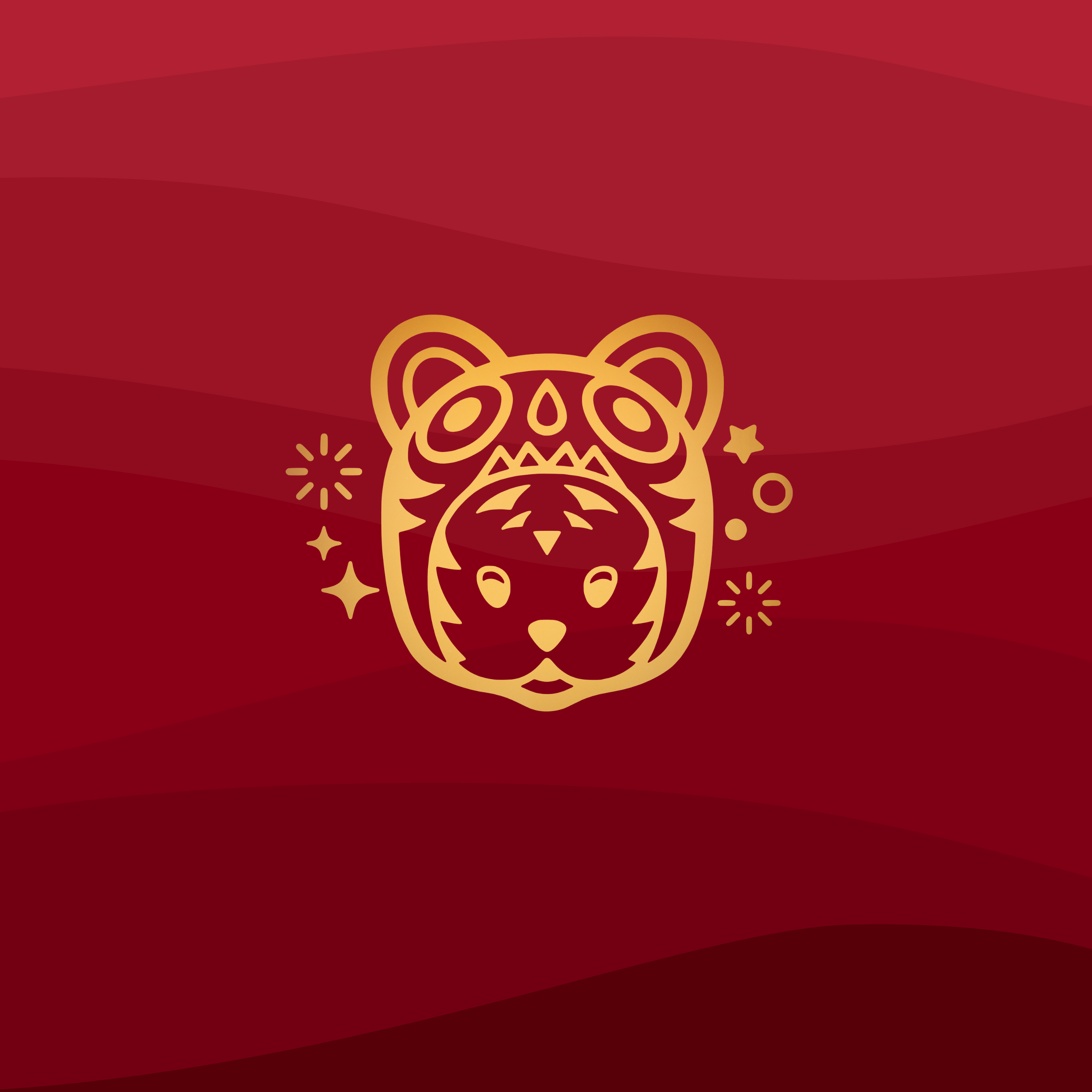 2740x2740 Year of the Tiger Apple Wallpaper, Phone