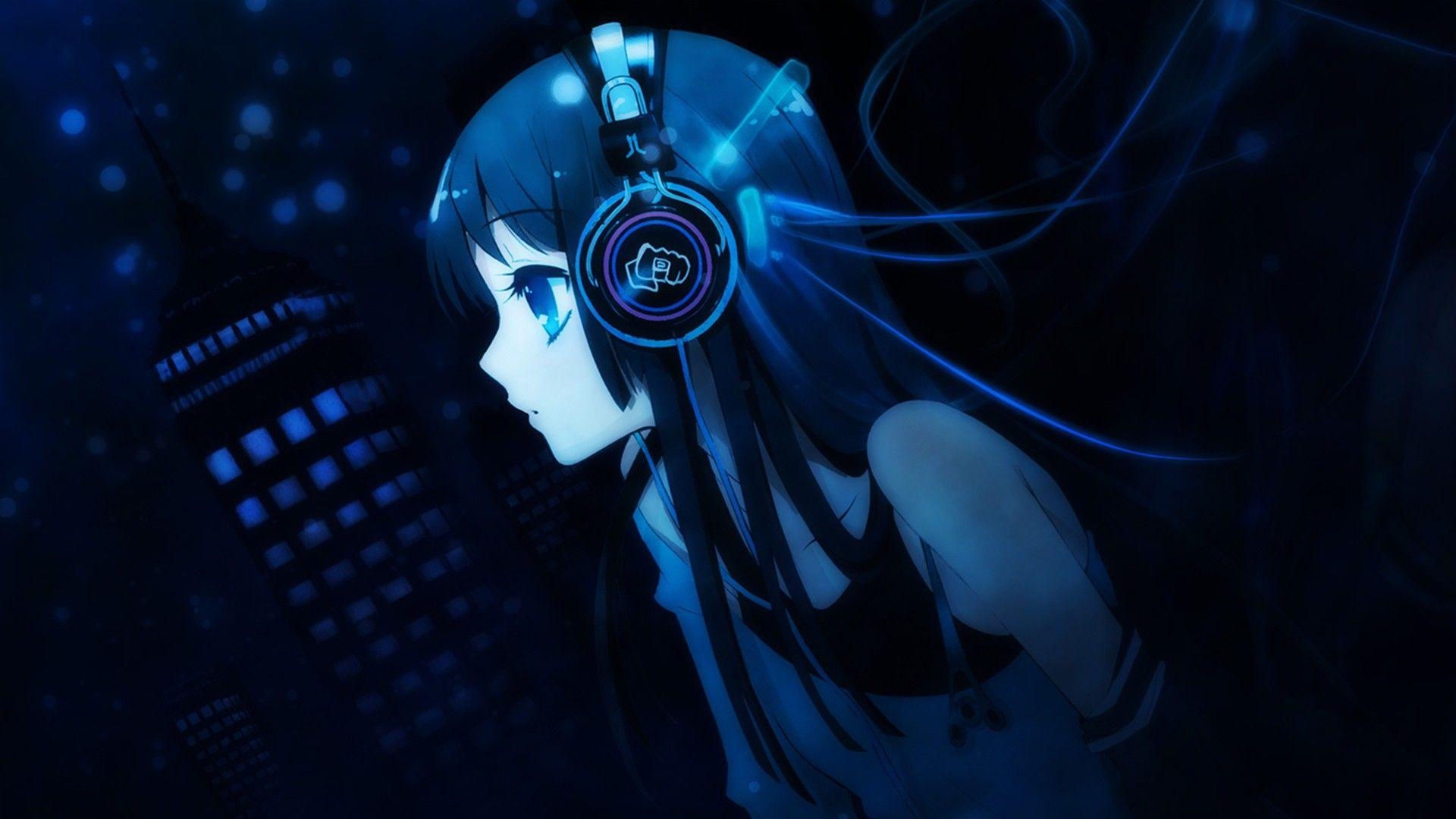 1920x1080 Anime Music Pixelmusic Dark Wallpaper HD Wallpaper, Desktop