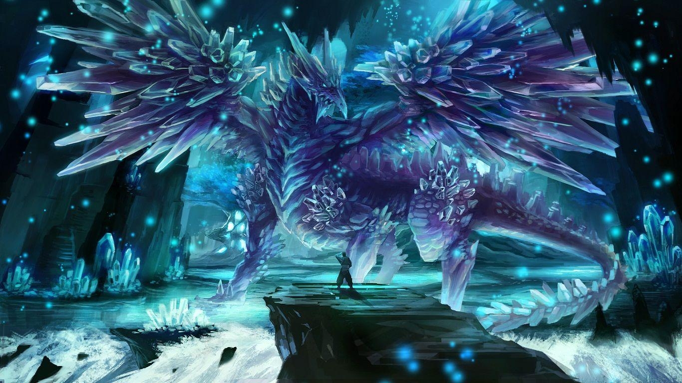 1370x770 Ice Dragon Wallpaper and Background Imagex768, Desktop