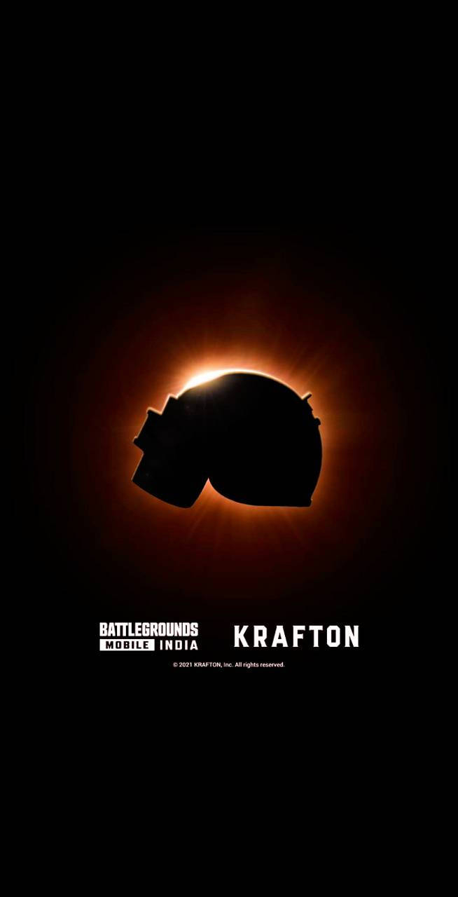 660x1280 Download Bgmi Glowing Helmet Silhouette, Phone