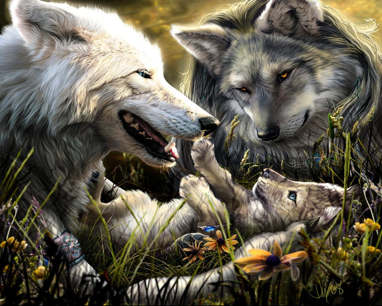 1280x1030 Mystic Wolf Wallpaper Wolves Animals Wallpaper For, Desktop