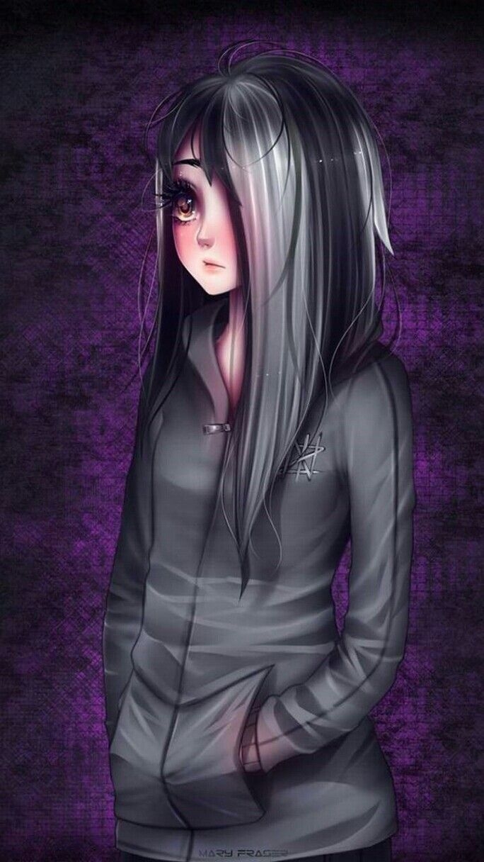 690x1220 Sad Emo Anime Girl Wallpaper Free Sad Emo Anime Girl Background, Phone