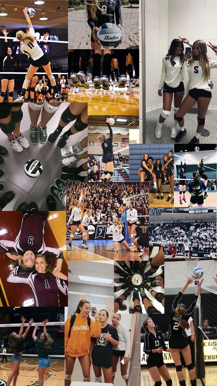 750x1340 Volleybal Wallpaper / collage. Volleyball wallpaper, Volleyball drills, Volleyball outfits, Phone