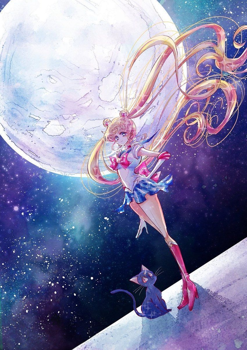 850x1200 Sailor Moon Art Wallpaper Free Sailor Moon Art Background, Phone