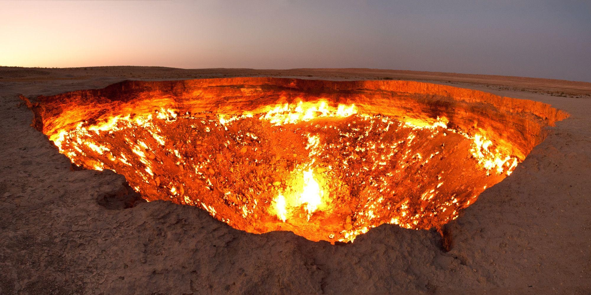 2000x1000 The Door To Hell Is Possibly The Creepiest Place On Planet Earth, Dual Screen