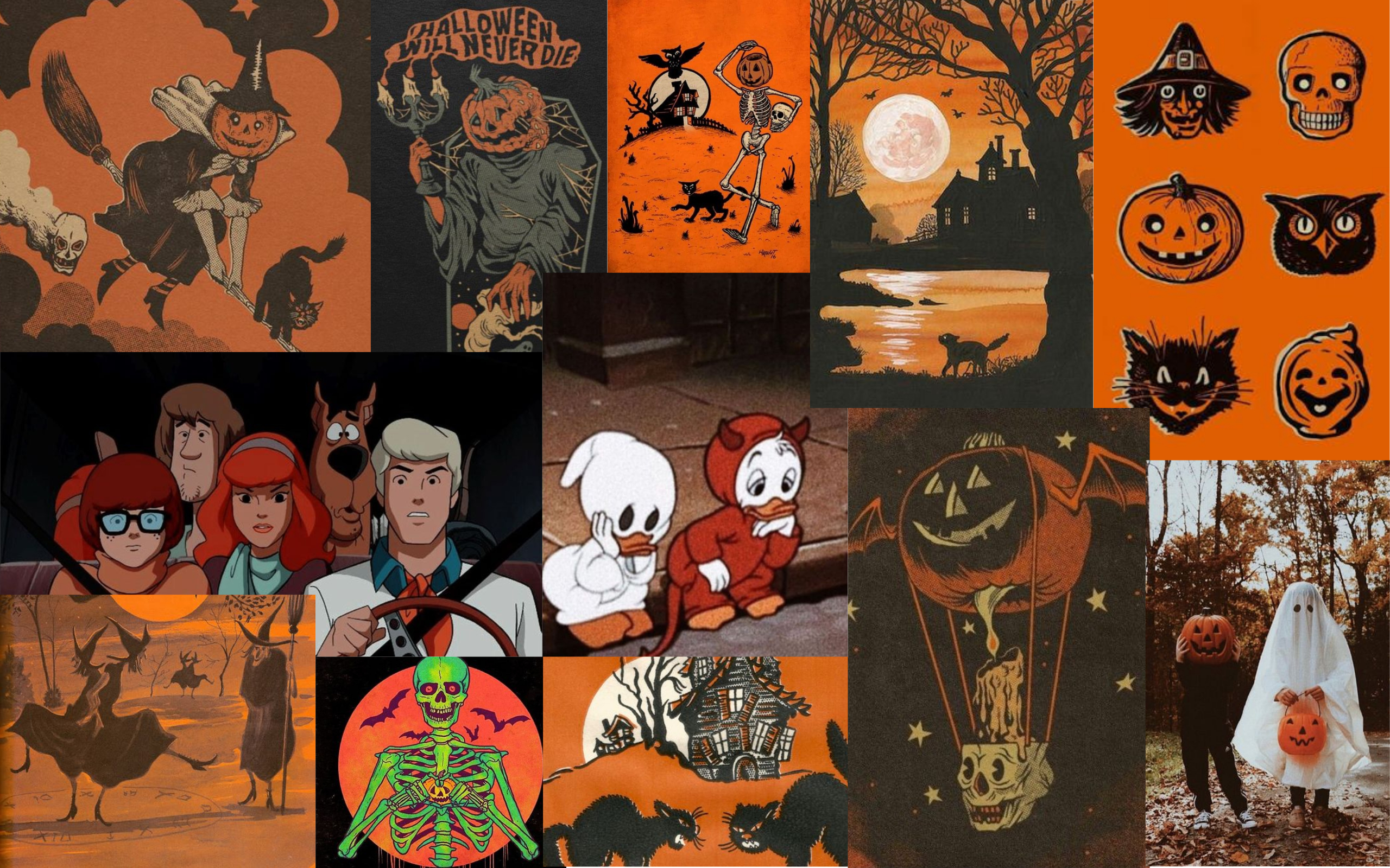 2560x1600 Vintage Halloween Computer Wallpaper Free Vintage Halloween Computer Background, Desktop