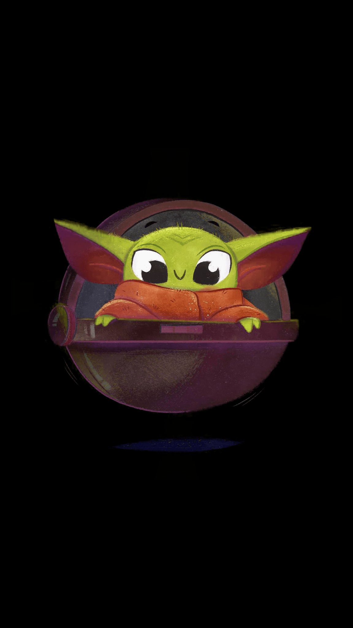 1160x2050 Baby Yoda phone wallpaper art, Phone