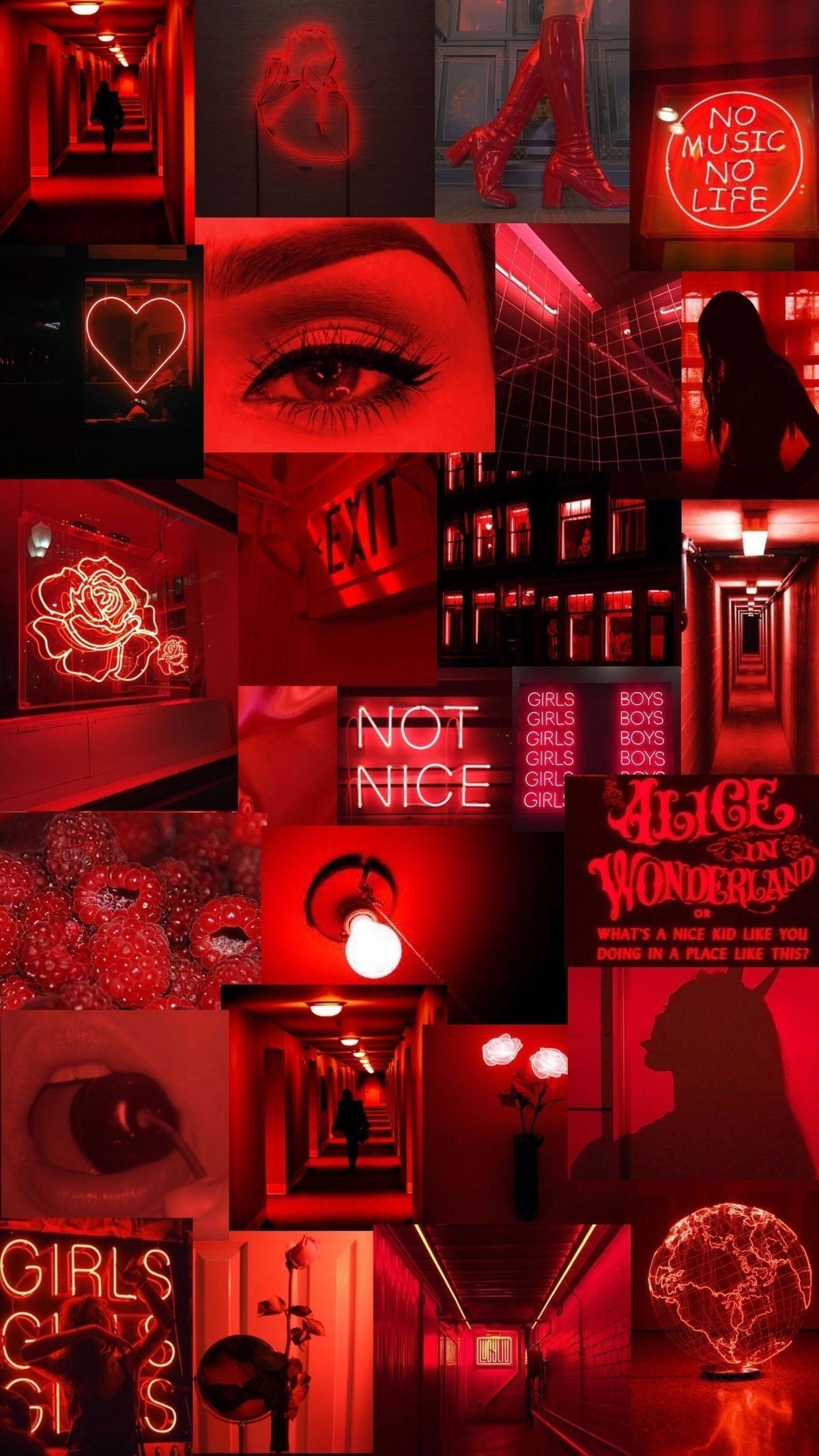 1200x2140 Aesthetic Wallpaper Edgy Baddie Aesthetic Background Red, Phone