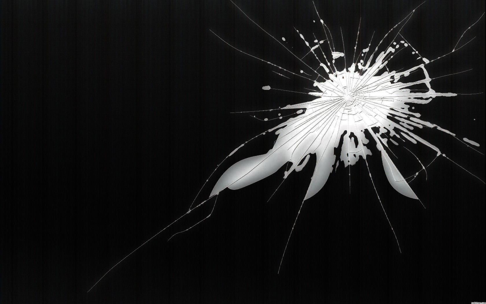 1680x1050 Download Broken Glass Screen Wallpaper. Full HD Wallpaper, Desktop