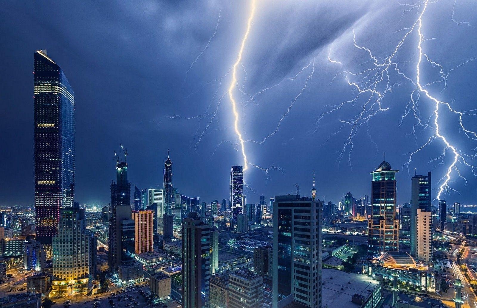 1600x1040 photography, Landscape, Lightning, Storm, Skyscraper, Architecture, Desktop