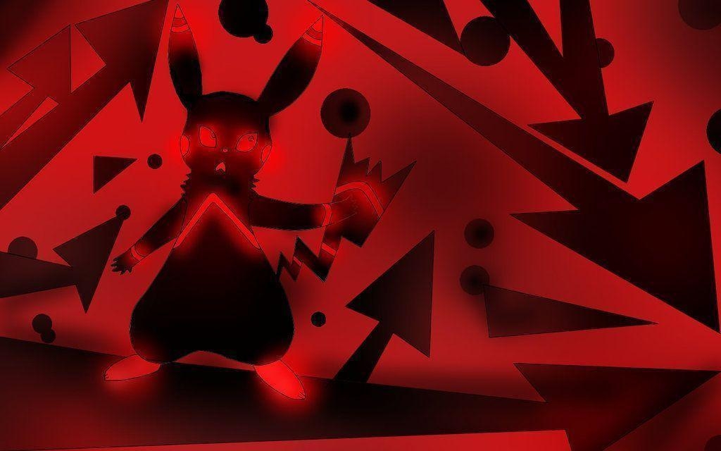 1030x640 Red Neon Pikachu Brother(wallpaper), Desktop