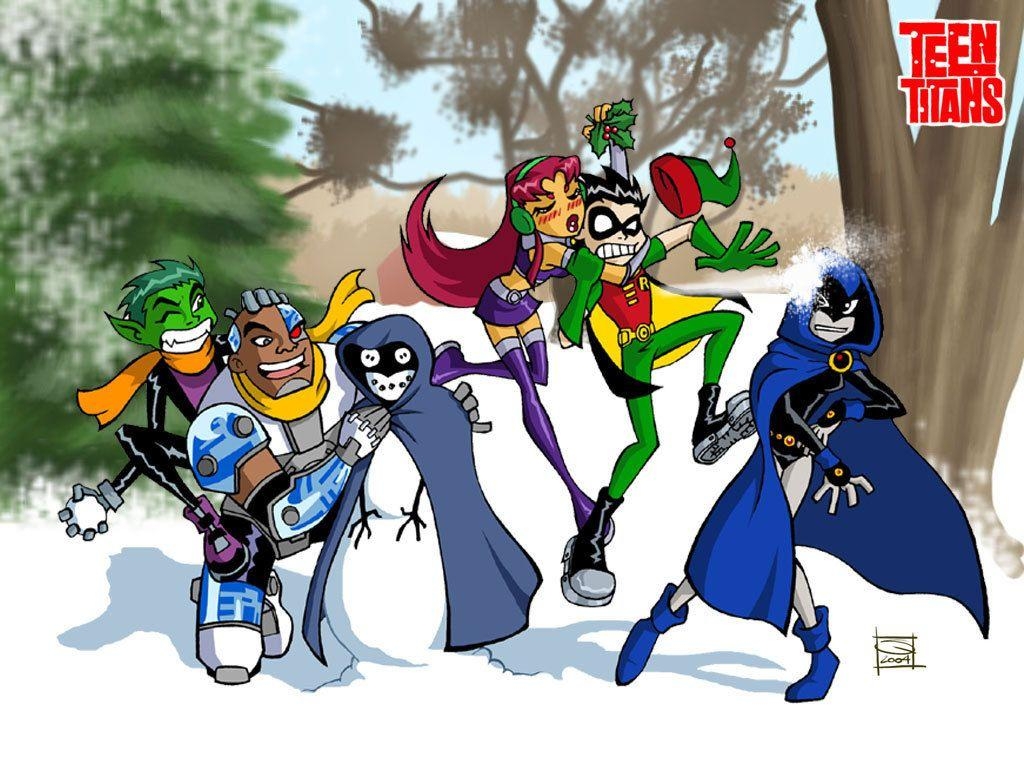 1030x770 teen titans christmas. Geek Christmas. Teen titans, Desktop