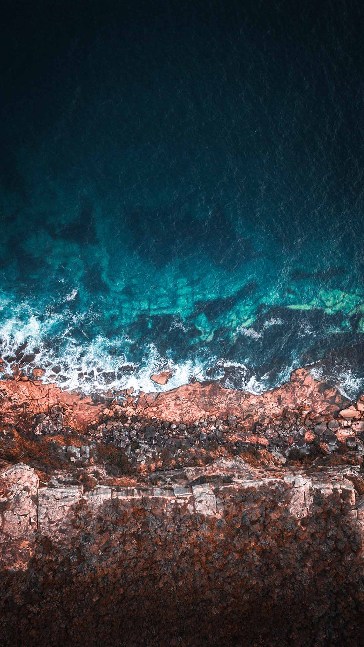 1250x2210 Best Ocean iPhone XS Wallpaper Water Beach Sea Background, Phone