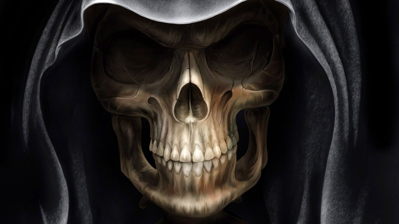 1370x770 3D Free Skull Design HD Wallpaper for Desktop and Mobiles, Desktop