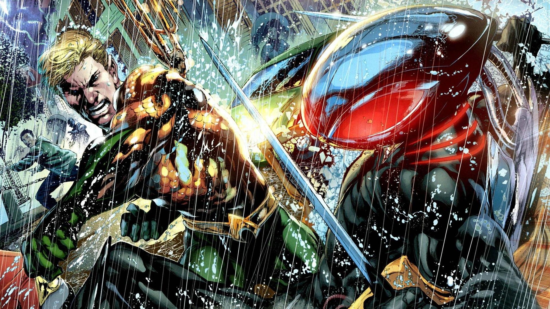 1920x1080 Aquaman vs Black Manta new 52 [], Desktop