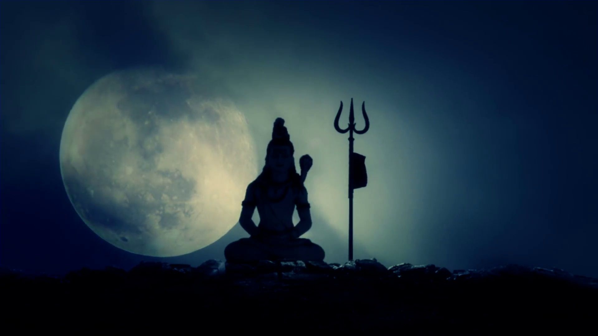 1920x1080 God Lord Shiva Beautiful In Dark Night Wallpaper, Desktop