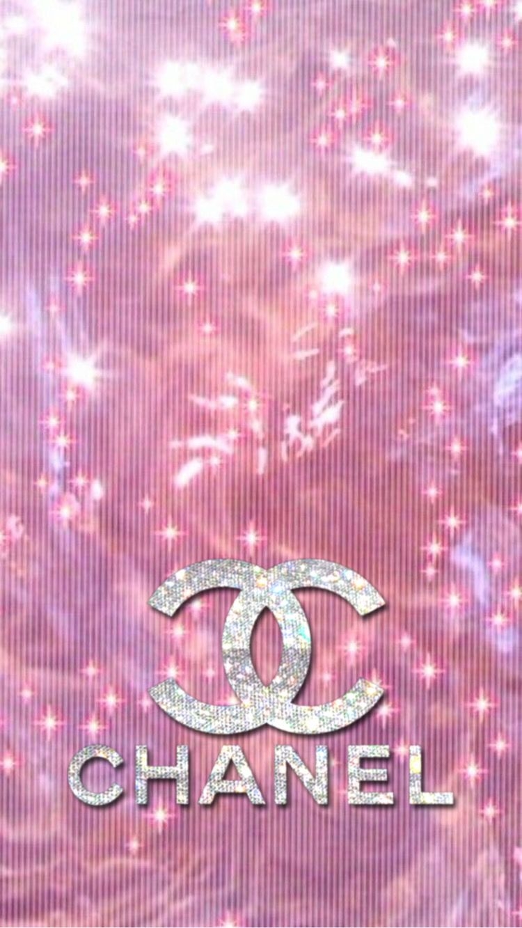 750x1340 Chanel Wallpaper. Sparkle wallpaper, Art collage wall, Pink wallpaper girly, Phone