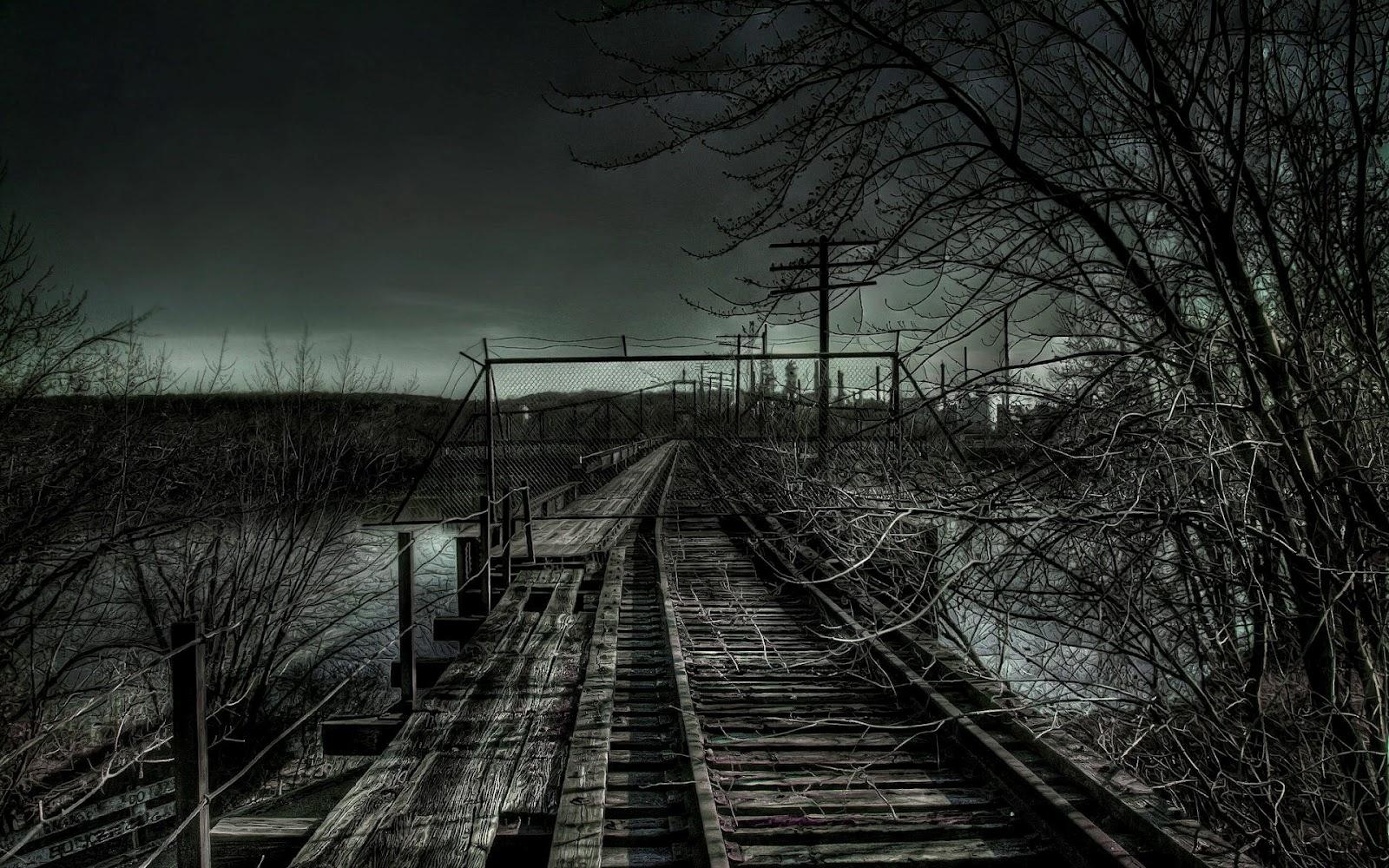 1600x1000 Spooky railway bridge wallpaper. Home of Wallpaper. Free download, Desktop