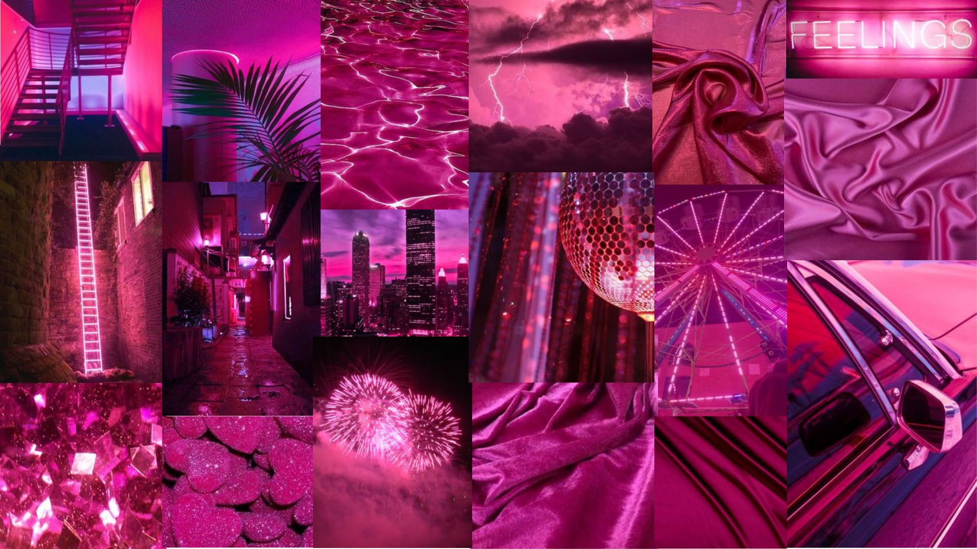 1920x1080 magenta aesthetic desktop wallpaper collage HD laptop computer. Aesthetic desktop wallpaper, Wallpaper, Desktop wallpaper, Desktop