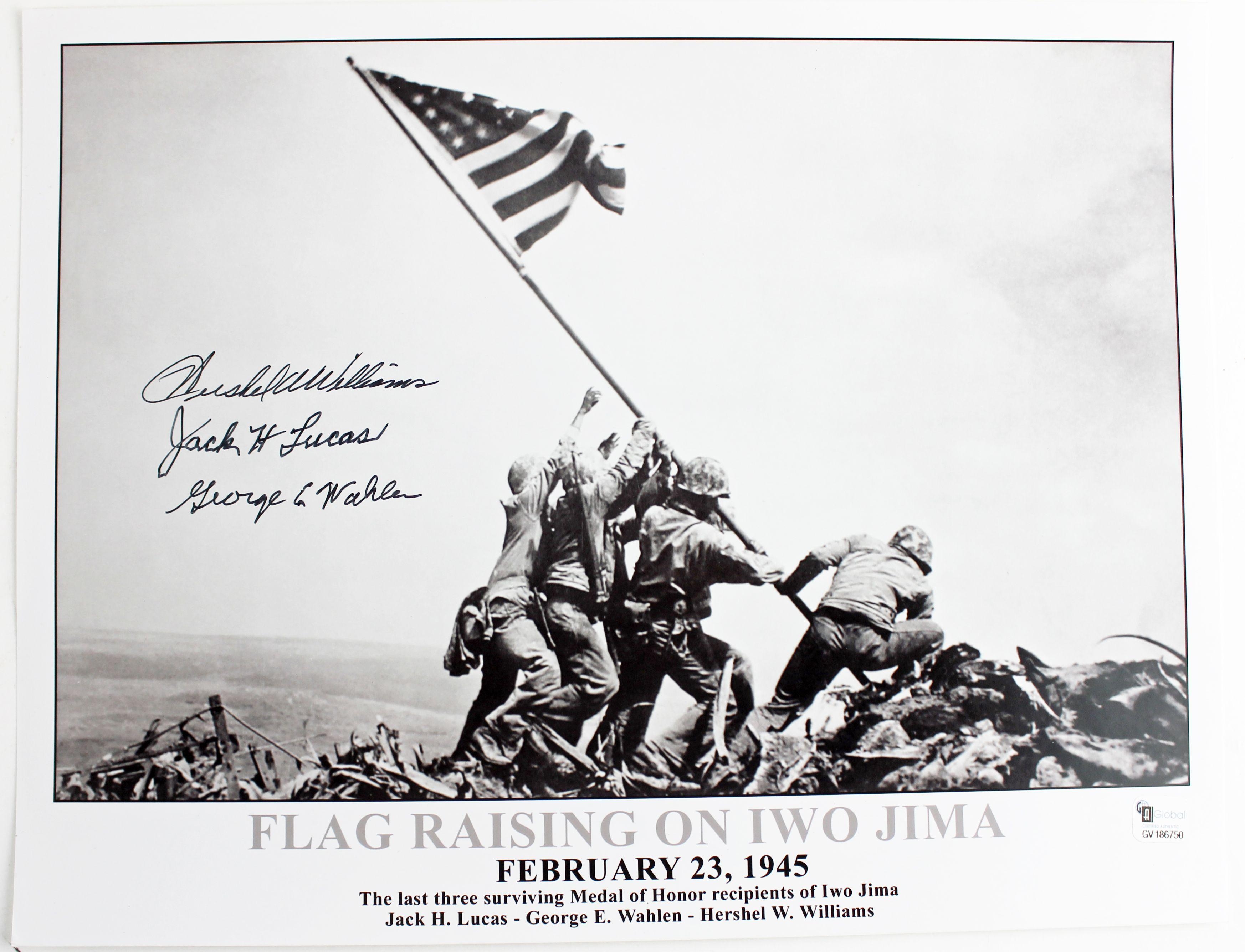 3500x2680 Lot Detail War II: Iwo Jima Flag Raising Signed 11 x 14, Desktop