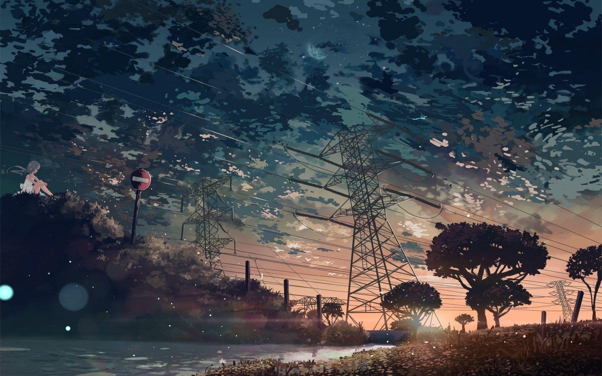 1920x1200 Anime Nature Wallpaper, Desktop