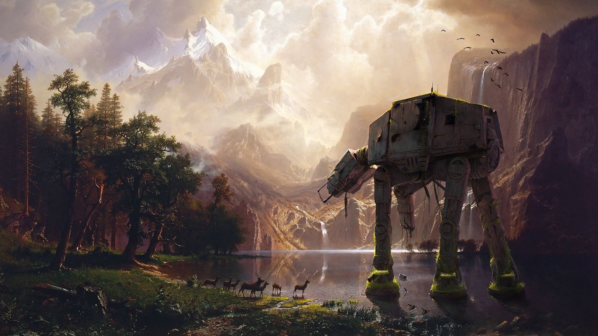 1920x1080 Star Wars, AT AT, Abandoned Wallpaper HD / Desktop and Mobile Background, Desktop