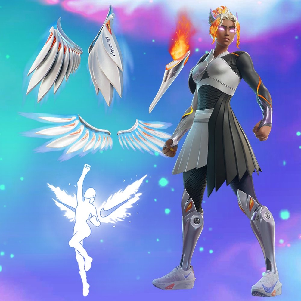 1000x1000 Nike Goddess Fortnite wallpaper, Phone