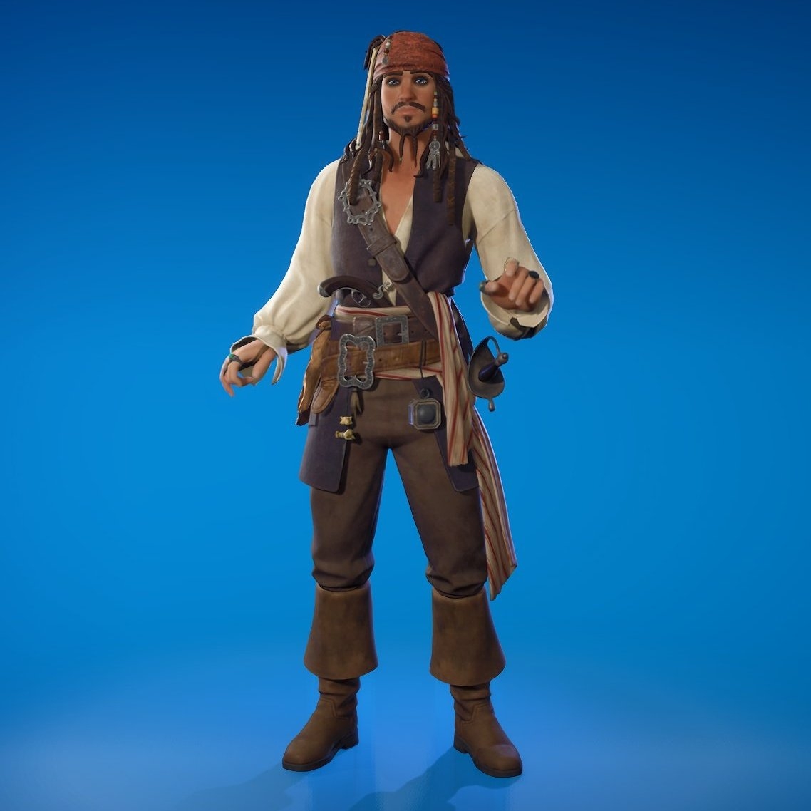 1140x1140 Jack Sparrow Fortnite wallpaper, Phone