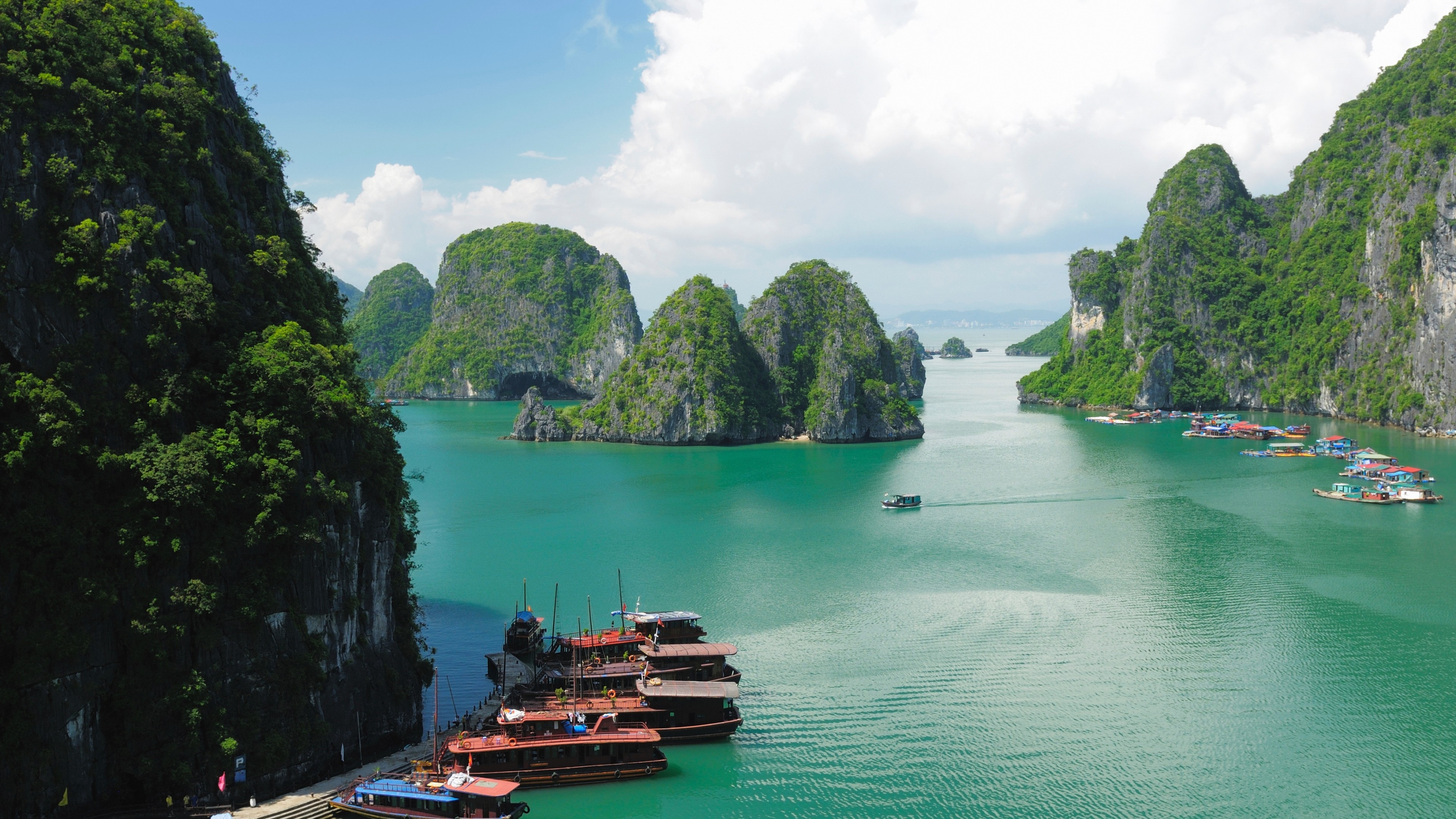 3840x2160 Wallpaper Ha Long Bay, 5k, 4k wallpaper, 8k, Halong Bay, Vietnam, Desktop