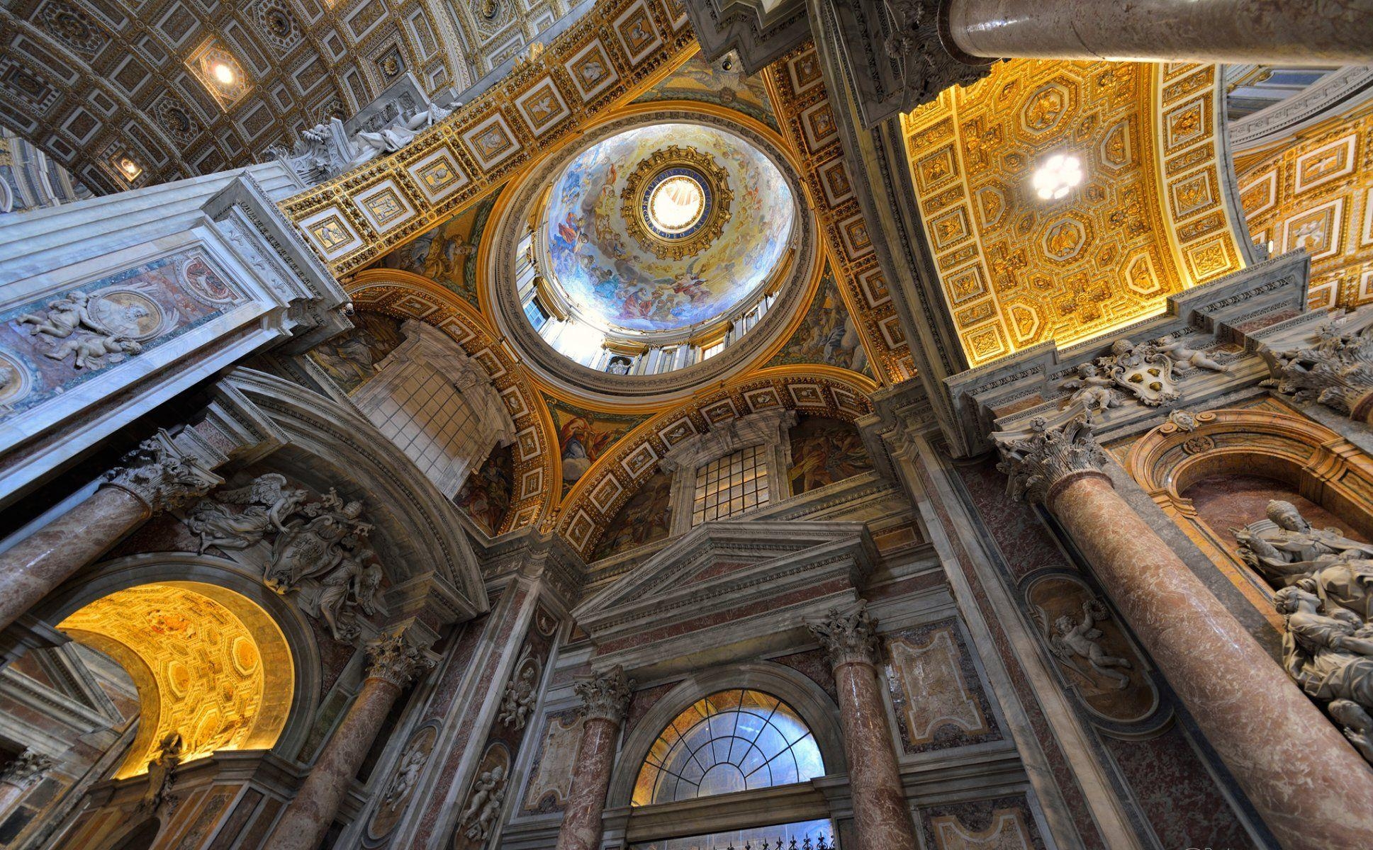 1940x1200 vatican city st. peter's basilica dome murals religion HD wallpaper, Desktop